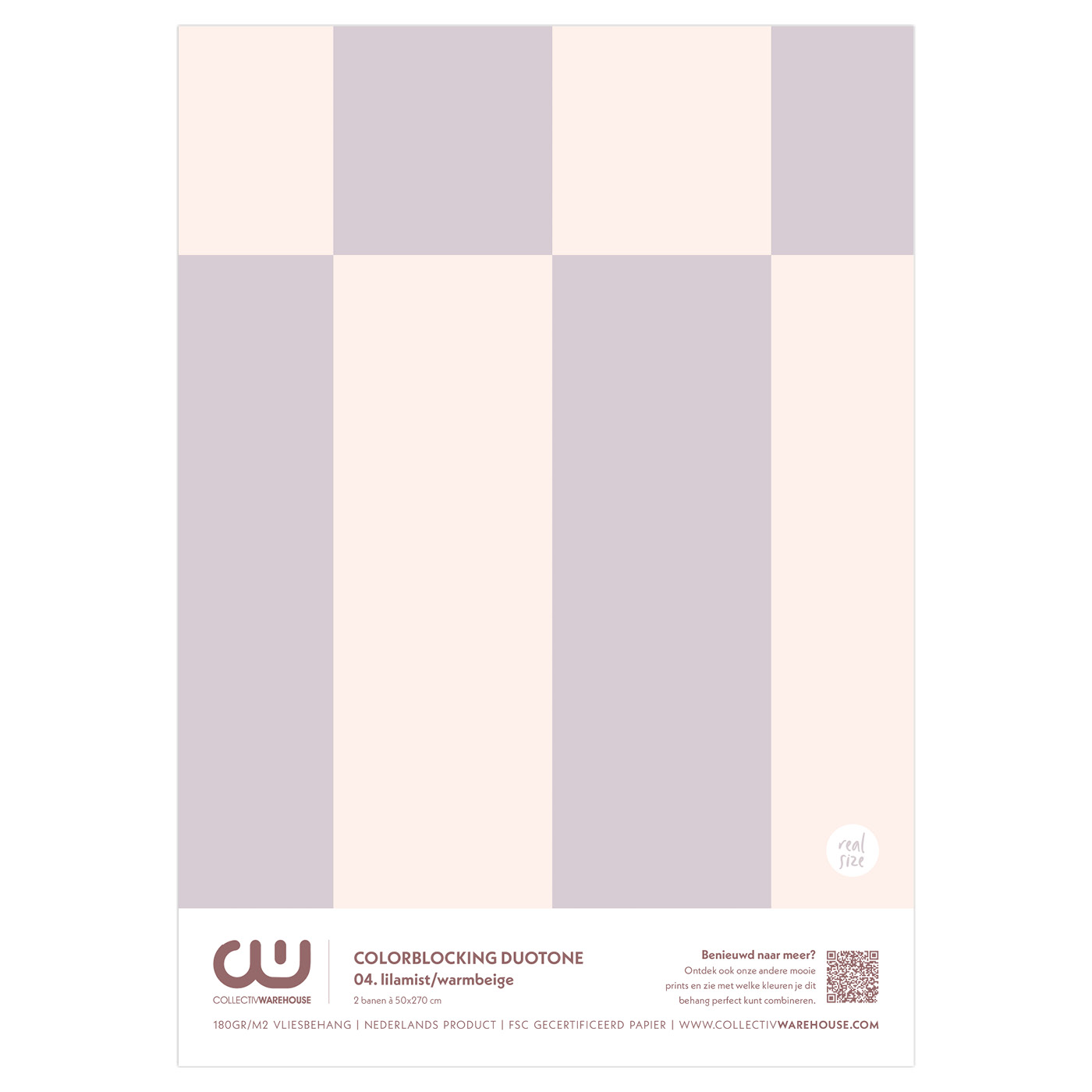 Colorblocking Duotone Behangstaal | CollectivWarehouse