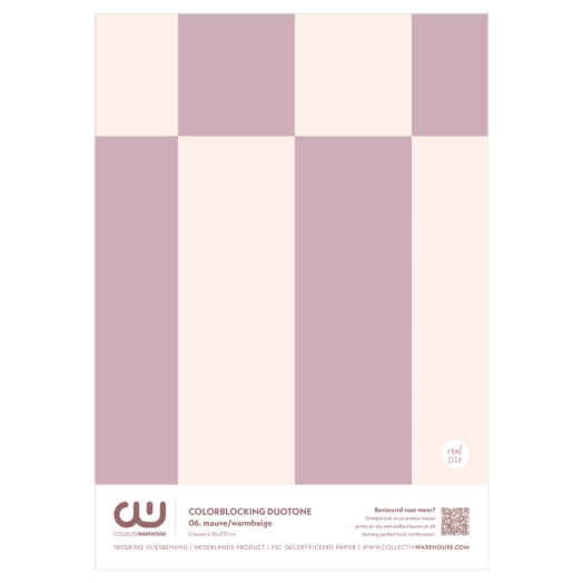 Colorblocking Duotone Behangstaal | CollectivWarehouse
