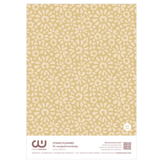 Ethnic Flowers Behangstaal | CollectivWarehouse