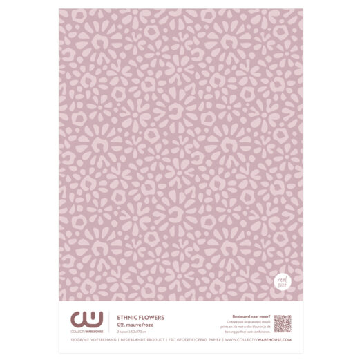Ethnic Flowers Behangstaal | CollectivWarehouse