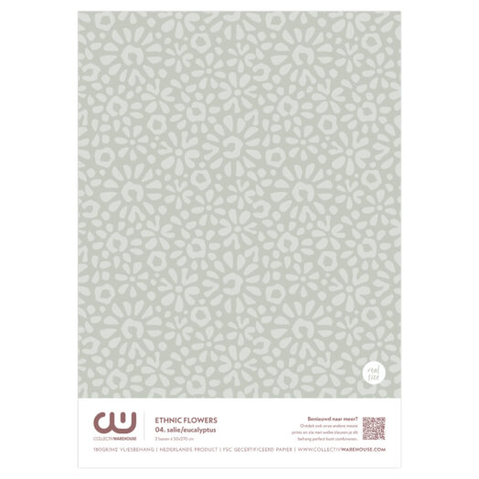 Ethnic Flowers Behangstaal | CollectivWarehouse
