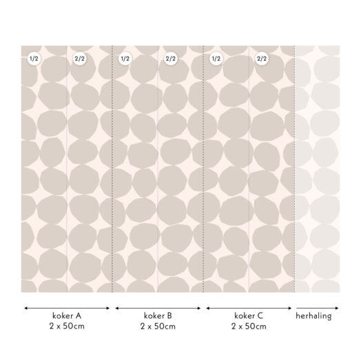 Sculpted Dots Behang | CollectivWarehouse