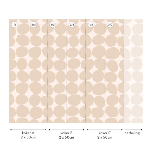 Sculpted Dots Behang | CollectivWarehouse