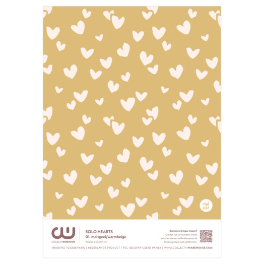 Solo Hearts Behangstaal | CollectivWarehouse