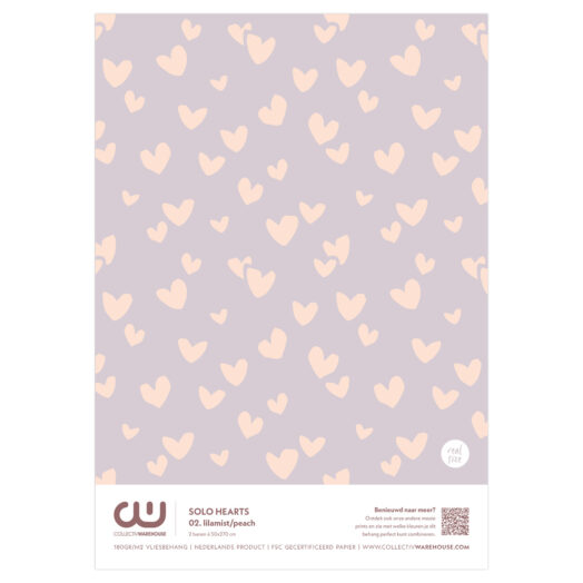 Solo Hearts Behangstaal | CollectivWarehouse