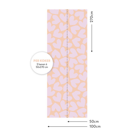 XL Solo Hearts Behang | CollectivWarehouse