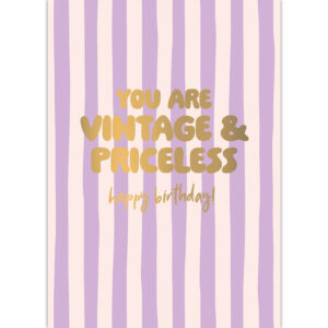 You are vintage & priceless - wenskaarten - 10 stuks