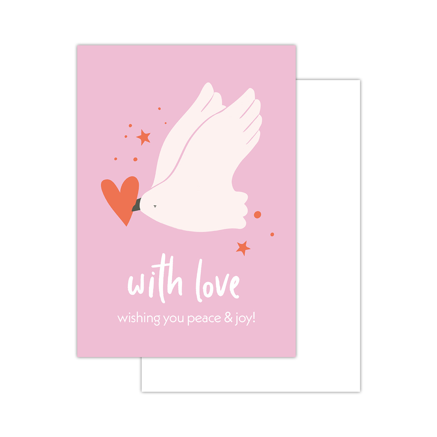 Minikaartjes Heart of Christmas '26 roze | CollectivWarehouse
