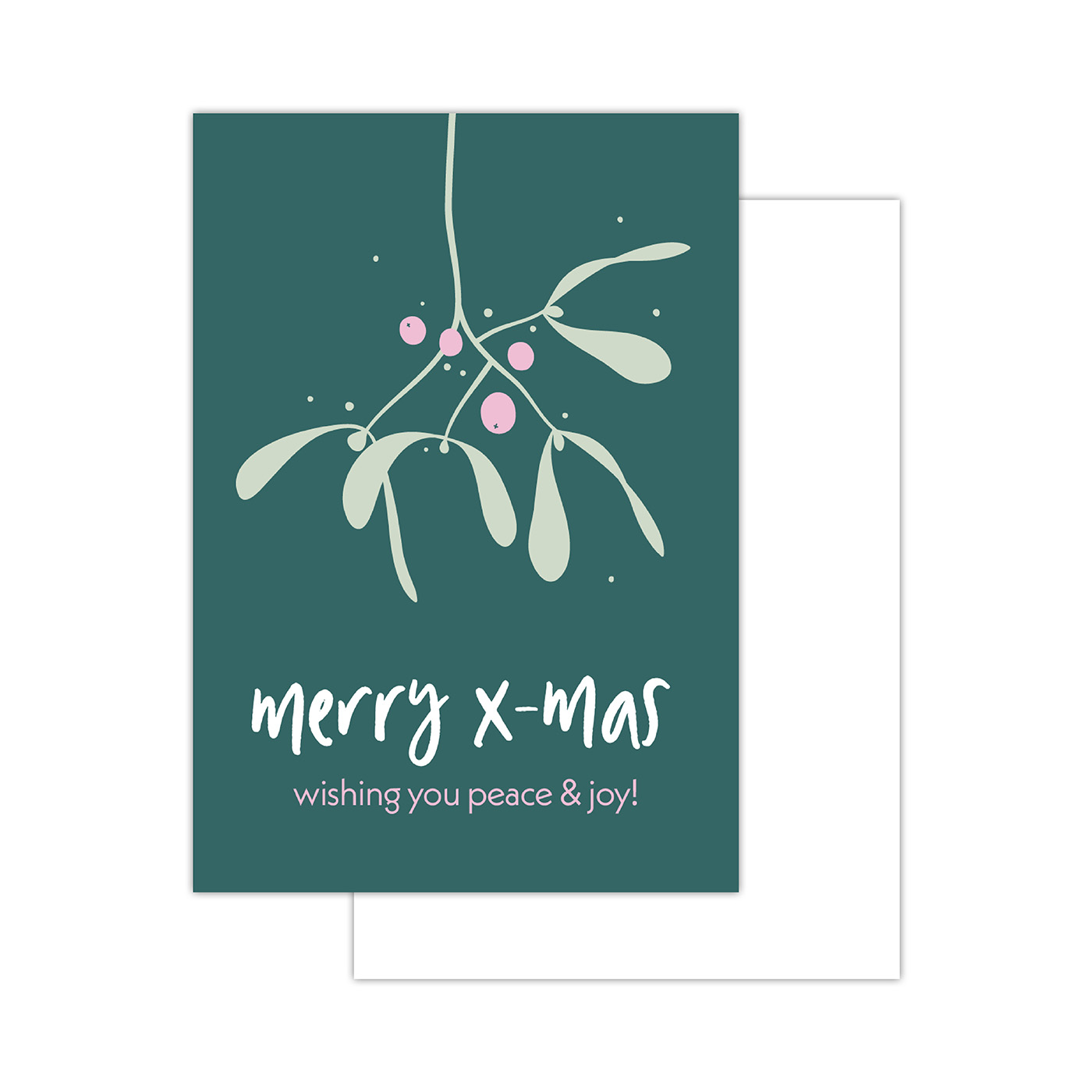 Minikaartjes Heart of Christmas '26 petrol | CollectivWarehouse