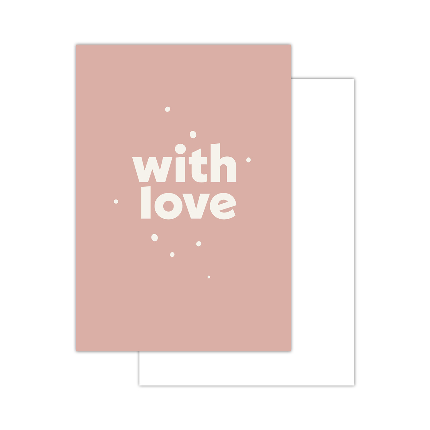 Minikaartjes Xmas'26 text with love | CollectivWarehouse