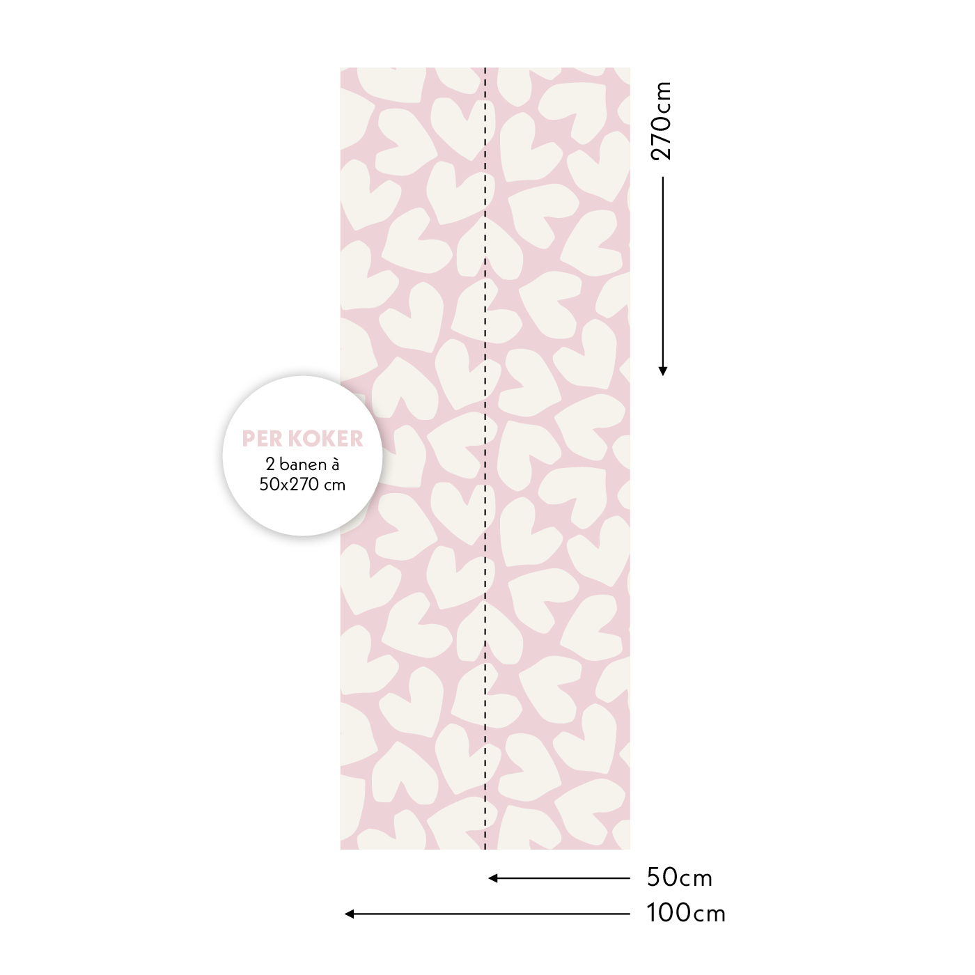 XL Solo Hearts Behang | CollectivWarehouse